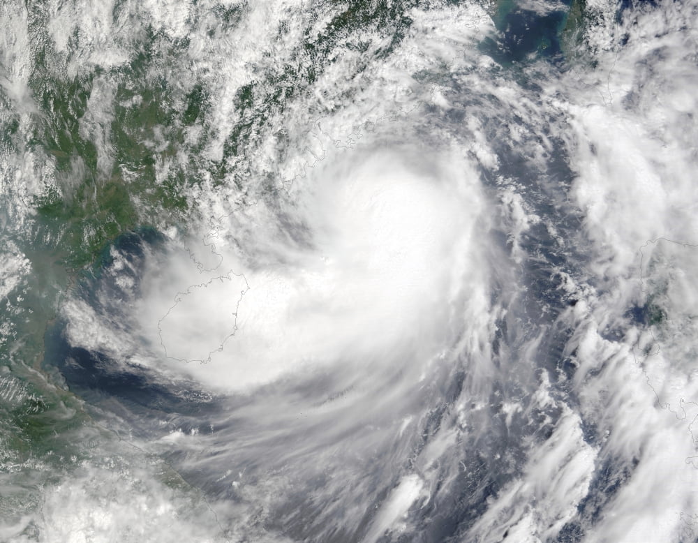 Tropical Storm Hagupit Canvas Art - Stocktrek Images (32 x 25)