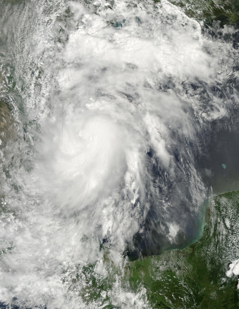 Tropical Storm Hermine in the Gulf of Mexico Canvas Art - Stocktrek Images (25 x 33)