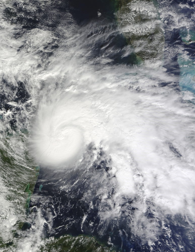 Tropical Storm Ida in the Caribbean Sea Canvas Art - Stocktrek Images (25 x 33)