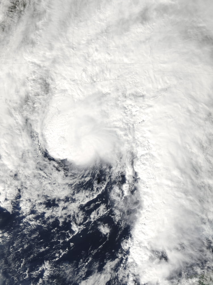 Tropical Storm Ida in the Gulf of Mexico Canvas Art - Stocktrek Images (24 x 32)