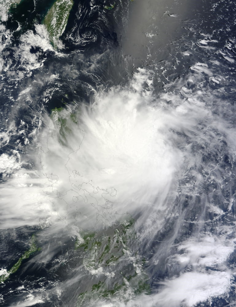 Tropical Storm Kai-tak stretches across the northern Philippines Canvas Art - Stocktrek Images (25 x 32)