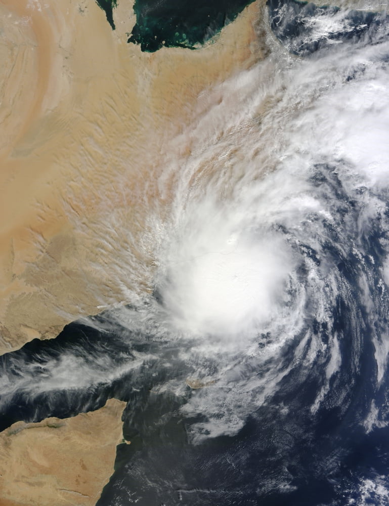 Tropical Storm Keila over the Arabian Peninsula Canvas Art - Stocktrek Images (25 x 33)