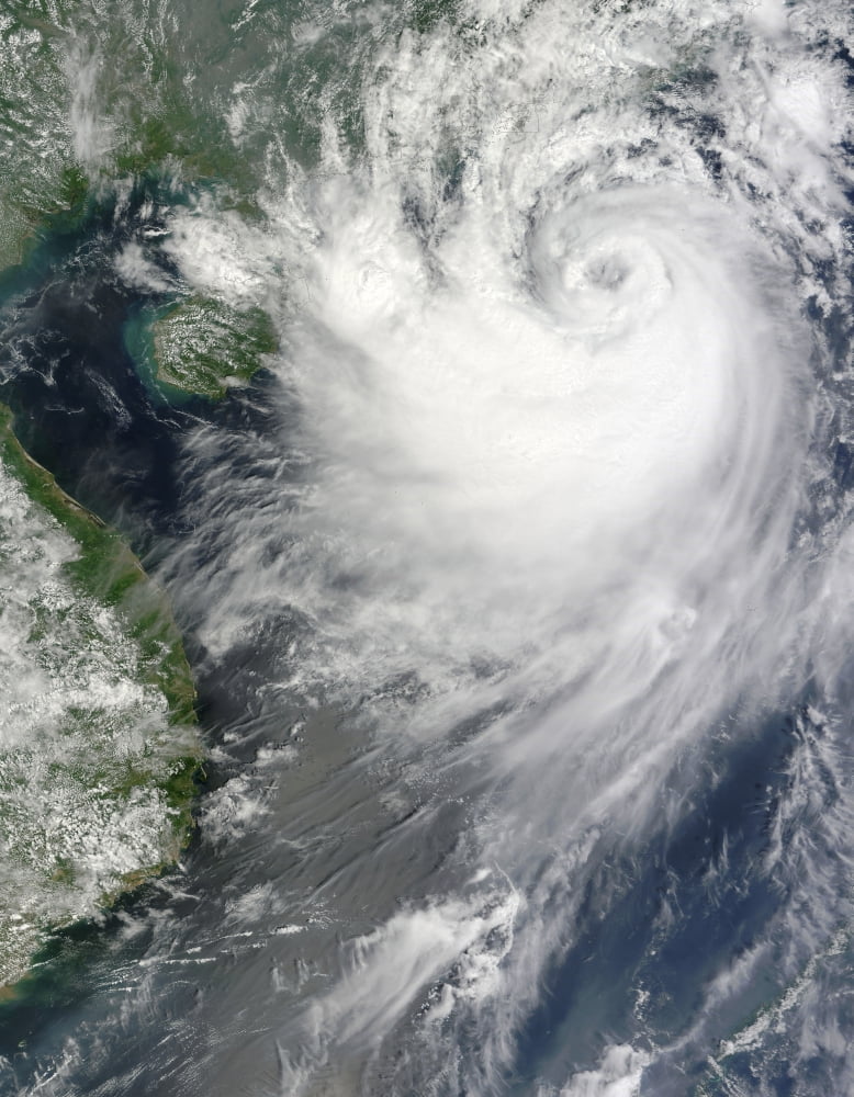 Tropical Storm Koppu nearing landfall over southern China Canvas Art - Stocktrek Images (25 x 32)