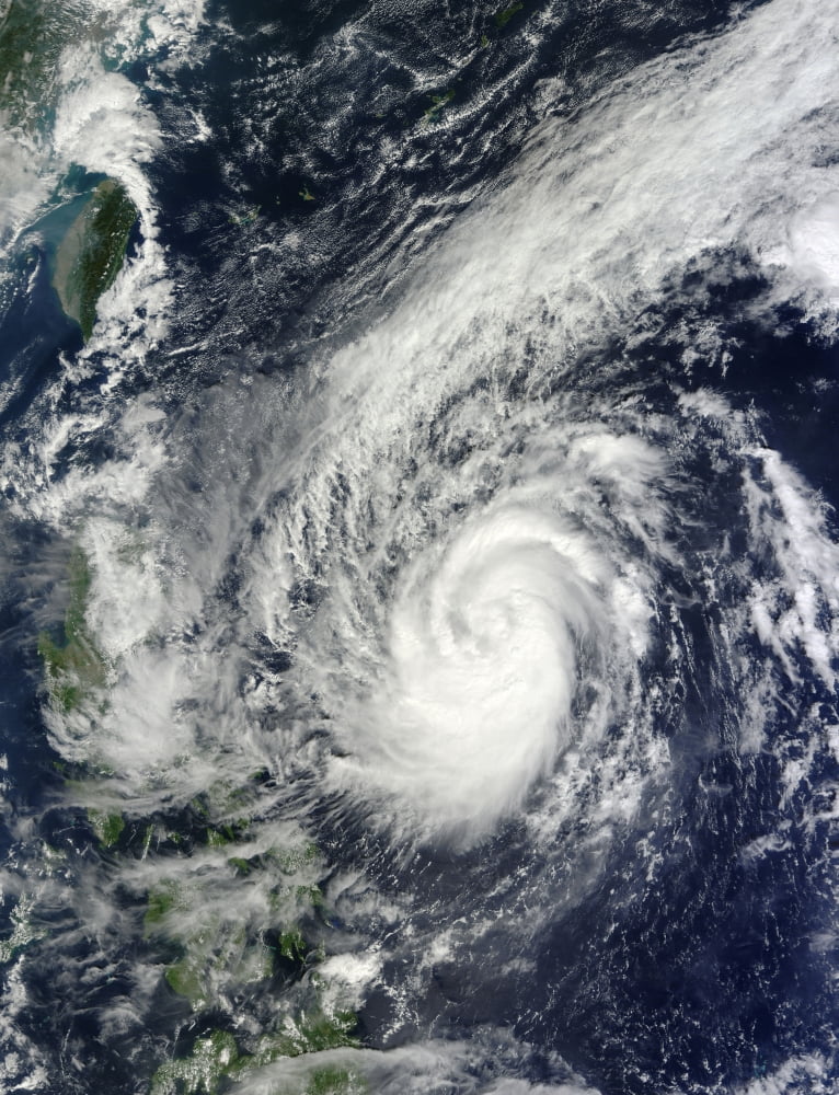 Tropical Storm Krosa off the Phillippines Canvas Art - Stocktrek Images (25 x 33)