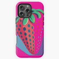 thumbnail image 1 of Tropical Strawberry Fruit Pattern Phone Case for iPhone 16 15 14 13 12 11 Pro Max, 1 of 2