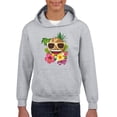 thumbnail image 1 of Tropical Summer Hawaiian Fun Icon Youth's Hoodie, 1 of 4