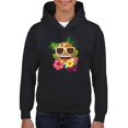 thumbnail image 1 of Tropical Summer Hawaiian Fun Icon Youth's Hoodie, 1 of 4