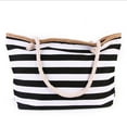 thumbnail image 1 of Tropical Summer Palm Tree Leaf Large Beach Bag For Women Tote Bags Reusable Grocery Shoulder Bag With Zipper Pocket, 1 of 6