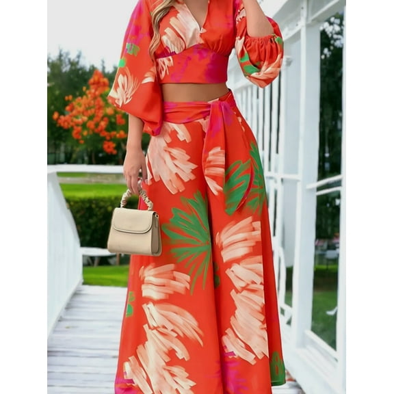 Tropical Summer Pants Set