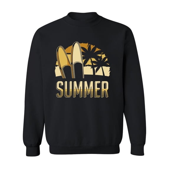 Tropical Summer Surf. Sweatshirt Men -Image by Shutterstock, Male 4X-Large