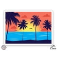 thumbnail image 1 of Tropical Sunset - 8" Vinyl Sticker - For Car Laptop I-Pad - Waterproof Decal, 1 of 1