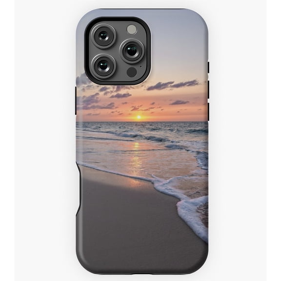 Tropical Sunset Beach Vibe GA1208 Phone Case for iPhone 11 to 17 Pro Max