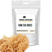 Tropical Superfoods Wildcrafted Organic Sea Moss From Jamaica- 4ounces | Makes 80 ounces of sea moss gel