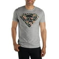 thumbnail image 1 of Tropical Superman Flower Logo Men's Gray T-Shirt Tee Shirt-XX-Large, 1 of 2