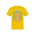 thumbnail image 1 of Tropical Surf Fresh Swell Design Men's T-shirt Yellow, 1 of 3