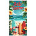 thumbnail image 1 of Tropical Surfboard Beach Summer Banner Decorative Ocean Sand for Outdoor Party Holiday Event Picnic Celebration, 1 of 7