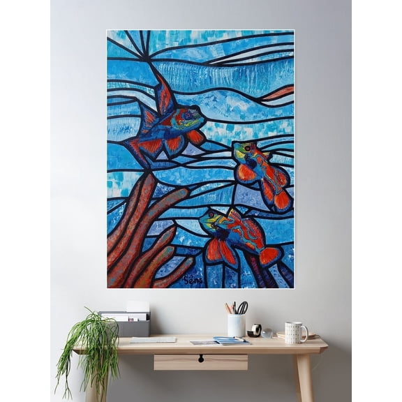 Tropical Tank Poster Wall Art Modern Wall Decor Wall Art Home Decor Cute Birthday Gift