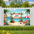 thumbnail image 1 of Tropical Theme Aloha Retirement Bamboo Banner for Beach Party Outdoor Celebration Vacation, 1 of 8
