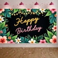 thumbnail image 1 of Tropical Theme Banner Neon Light Tropical Birthday Display Floral Decor Green Leaves Neon Birthday Backdrop for Birthday Party Tropical Theme Party Summer Gathering, 1 of 9