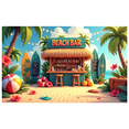 thumbnail image 1 of Tropical Theme Beach Bar Summer Party Decoration Outdoor Event Banner for Beach Party Tropical Event Summer Gathering, 1 of 6