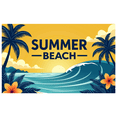 thumbnail image 1 of Tropical Theme Summer Beach Scenic Design Vacation Beach Banner Holiday Decorative for Outdoor Party Summer Event Seaside Celebration, 1 of 9