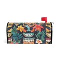 thumbnail image 1 of Tropical Totem Mask Flower Mailbox Covers Magnetic Post Box Cover Wraps Standard Size 25.5"x21" Waterproof Home Garden Yard Outside Decor, 1 of 9