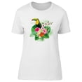 thumbnail image 1 of Tropical Toucan Artwork T-Shirt Women -Image by Shutterstock, Female Medium, 1 of 4