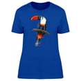 thumbnail image 1 of Tropical Toucan On Branch T-Shirt Women -Image by Shutterstock, Female Large, 1 of 2