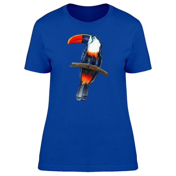 Tropical Toucan On Branch T-Shirt Women -Image by Shutterstock, Female Small