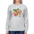 thumbnail image 1 of Tropical Toucan Paradise Vacation Graphic Women's Sweatshirt, 1 of 4