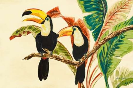 Tropical Toucans I Canvas Art - Linda Baliko (12 x 18)