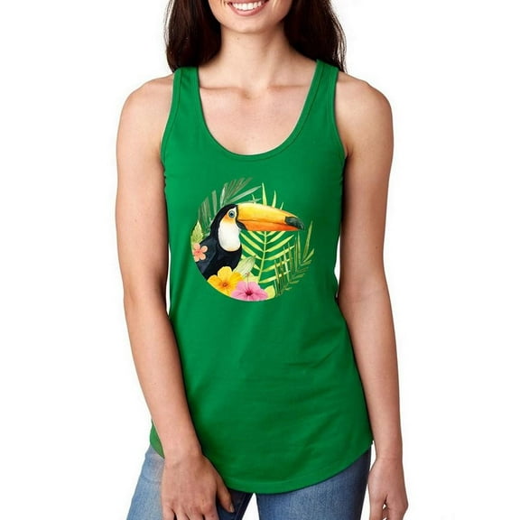 Tropical Treetops Racerback Tank Women -Grace Popp Designs, Female x-Large