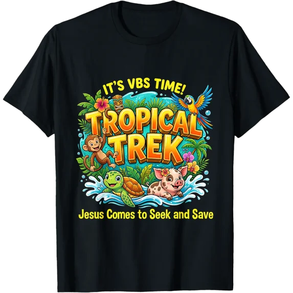 Tropical Trek Vbs Jesus Saves Vacation Bible School T-Shirt
