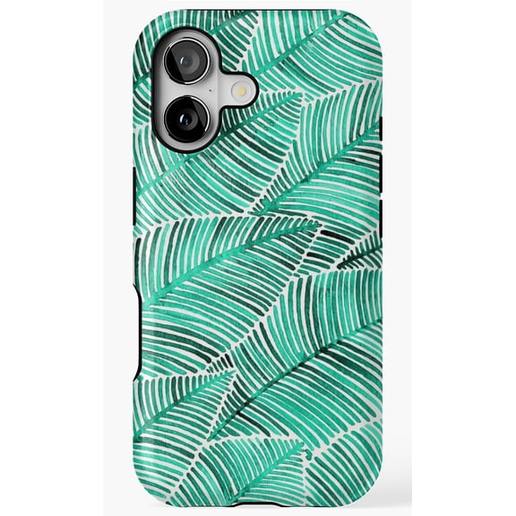 Tropical Turquoise Artistic Design Phone Case for iPhone 11 12 13 14 15 16 17 Pro Max