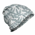 thumbnail image 1 of Tropical Unisex Beanie, Banana Palm Leaves Pattern, Hiking Outdoors, Slate Blue Pale Grey, by Ambesonne, 1 of 1