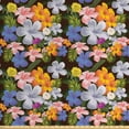 thumbnail image 1 of Ambesonne Tropical Fabric by the Yard Upholstery, Colorful Various Flowers, 2 Yards, Charcoal Grey Multicolor, 1 of 4