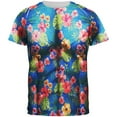 thumbnail image 1 of Tropical Vacation Aloha Superhero Costume All Over Mens T Shirt Multi MD, 1 of 2