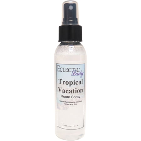 Tropical Vacation Room Spray by Eclectic Lady (Double Strength), 4 Ounces, Fragrant Aromatic Room Mist For Home, Room, Office