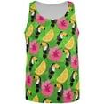 thumbnail image 1 of Tropical Vacation Toucan Pattern All Over Mens Tank Top Multi LG, 1 of 2