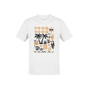 Tropical Vibes Hawaii Paradise Mens T-shirt White
