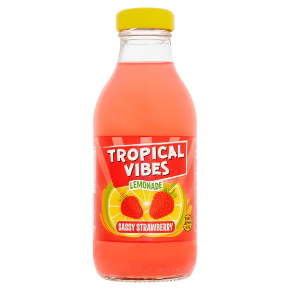 Tropical Vibes Lemonade - Sassy Strawberry 300ml, Imported from Britain