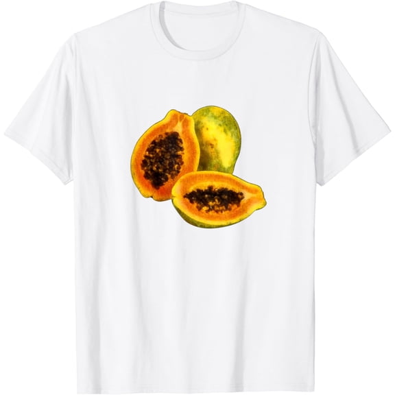 Tropical Vibes Papaya Fruit Lover Design for Men Woman Kids T-Shirt