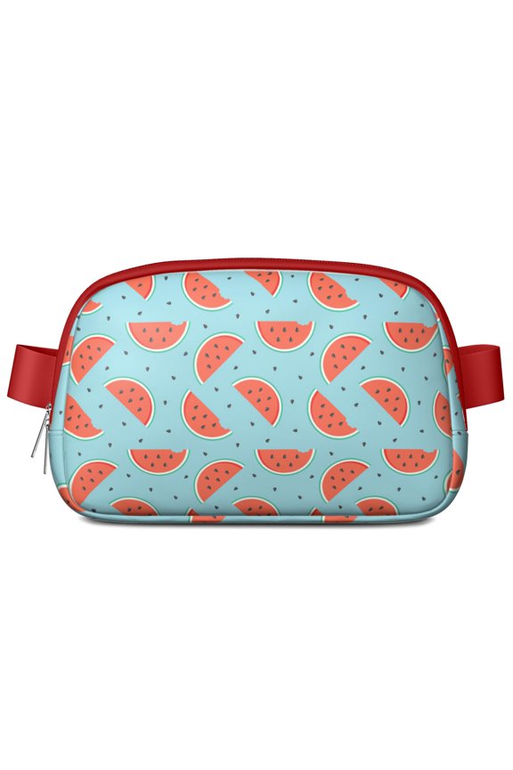 Tropical Vibes Watermelon Belt Bag – Cute and Aesthetic Summer Fruit Pattern for Watermelon Enthusiasts