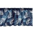 thumbnail image 1 of Tropical Vibes Window Valance, Neutral Colors Boho Art of an Exotic Jungle Scene Palm Trees Leaves, Curtain Valance for Kitchen Bedroom with Rod Pocket, 54" X 18", White Dark Lavender, by Ambesonne, 1 of 2