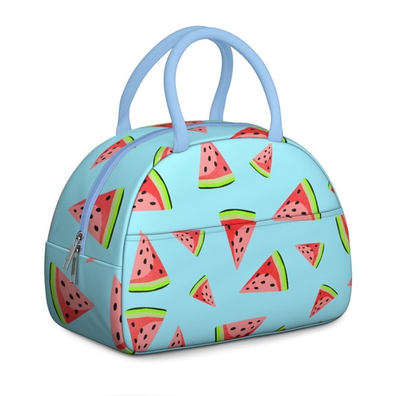 Tropical Watermelon Insulated Lunch Box, Reusable Cooler for Watermelon Lovers, Ideal for Beach, Picnic, and Summer Fun