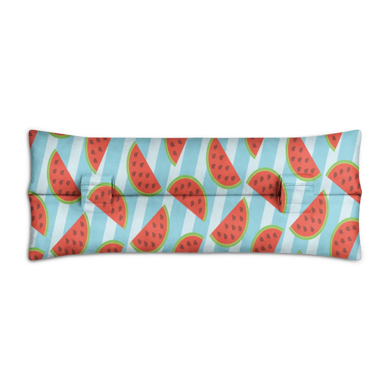 Tropical Watermelon Mastectomy Pillow for Car - Post Surgery Seatbelt Cushion for Women with Double Straps
