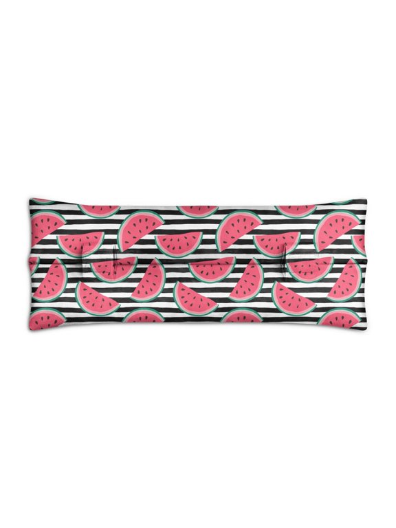 Tropical Watermelon Print Seatbelt Pillow Sweet & Fresh Design for Post-Op Comfort (Lightweight & Portable)