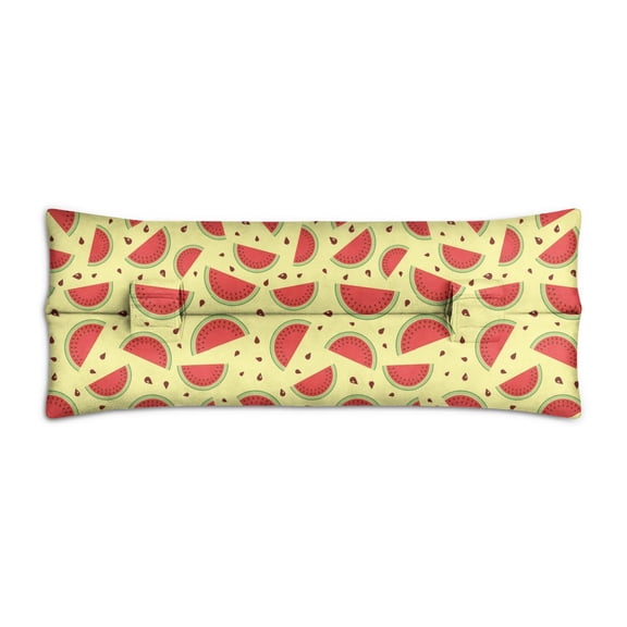 Tropical Watermelon Print Seatbelt Pillow Sweet & Fresh Design for Post-Op Comfort (Lightweight & Portable)