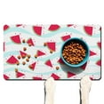 thumbnail image 1 of Tropical Watermelon & Sunshine Dog Bowl Mat - Absorbent, Non-Slip Pet Mat with Fresh Fruit Pattern, Large Size, 1 of 6