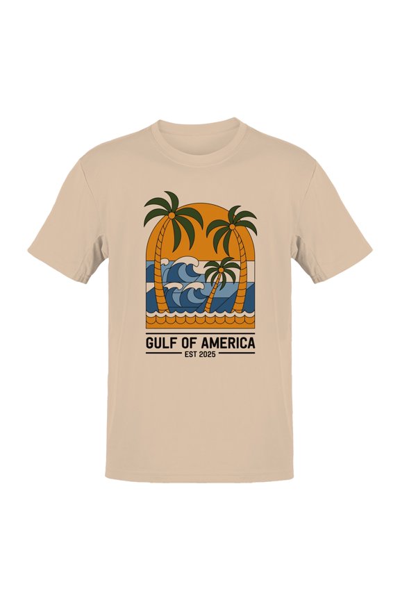 Tropical Wave Logo Design Men's T-shirt